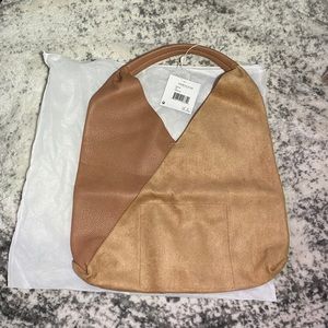 NWT Shiraleah Nude Suede/ Leather Bag
